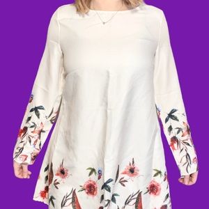 Unique Jeuvre Floral Hemmed Bell Dress